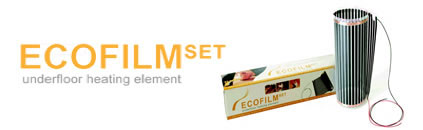 ecofilm set underfloor heating element