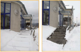 ice prevention and snow melting before and after photos