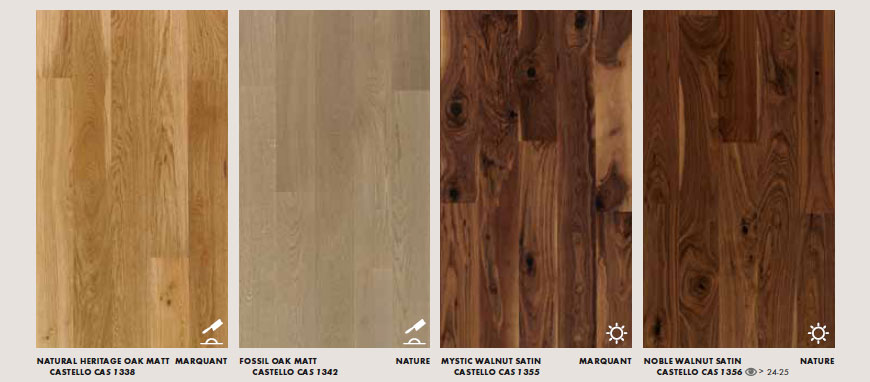 Quick Step Castello Elegant Plank Floors With Subtle V Groove: Colour Range 5