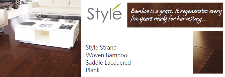 style bamboo flooring: strand woven saddle lacquered plank flooring