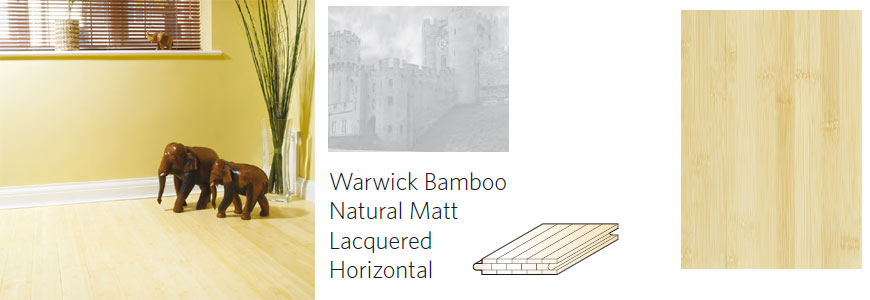 warwick bamboo flooring: natural matt lacquered horizontal flooring